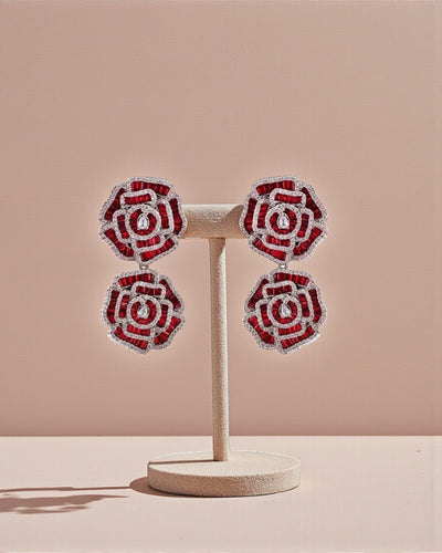 Dual Flower Earrings