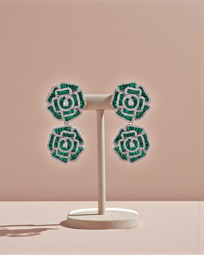 Dual Flower Earrings