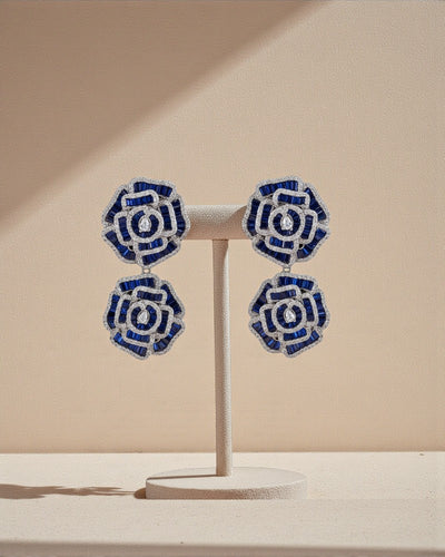 Dual Flower Earrings