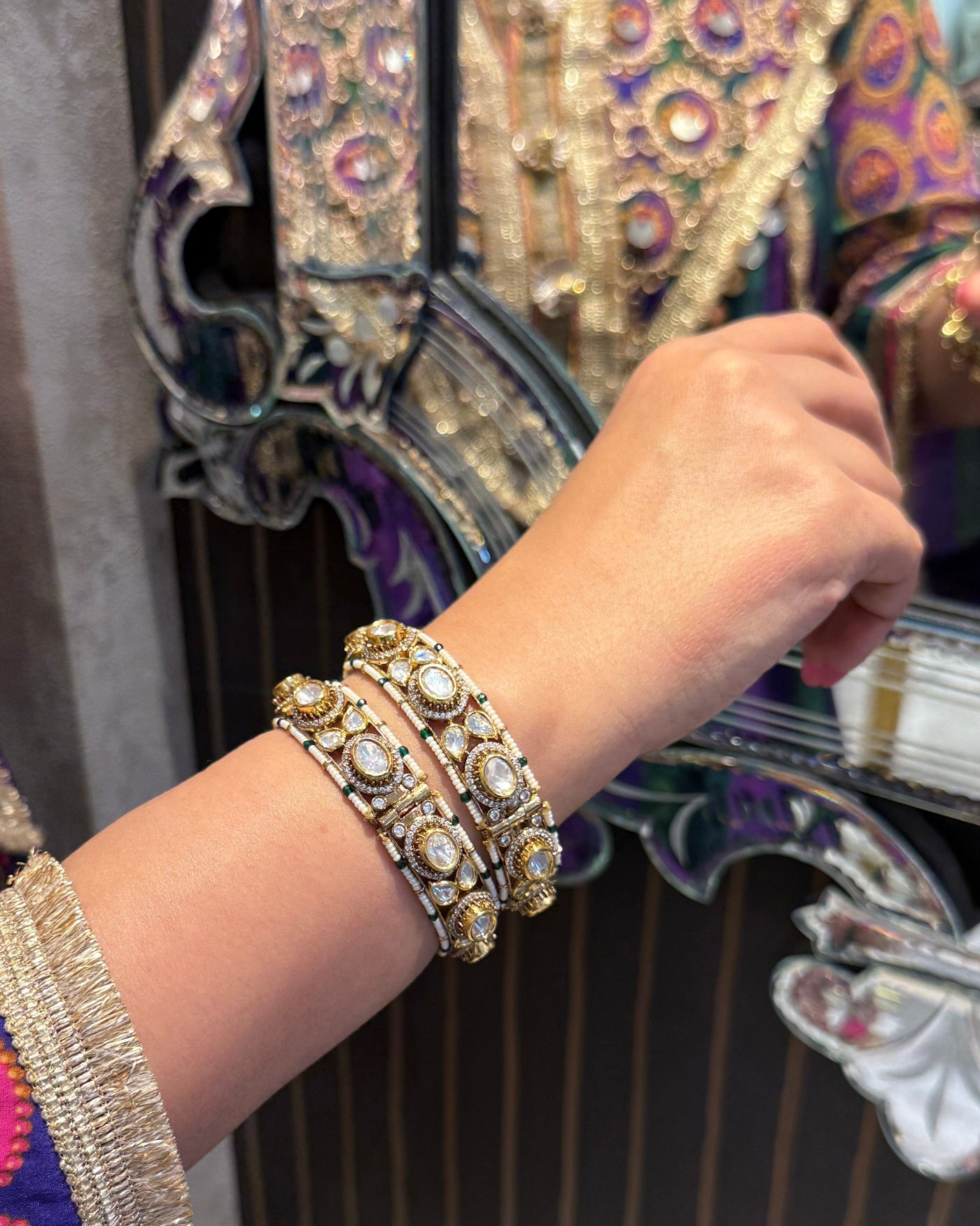 Amruta Polki Bangle Pair