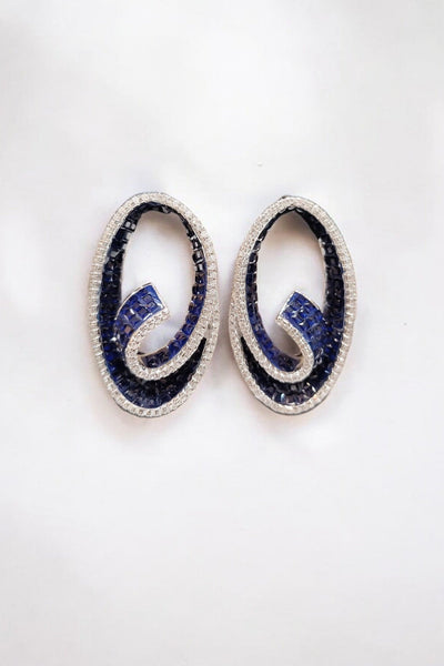 Oval Swirl Earrings