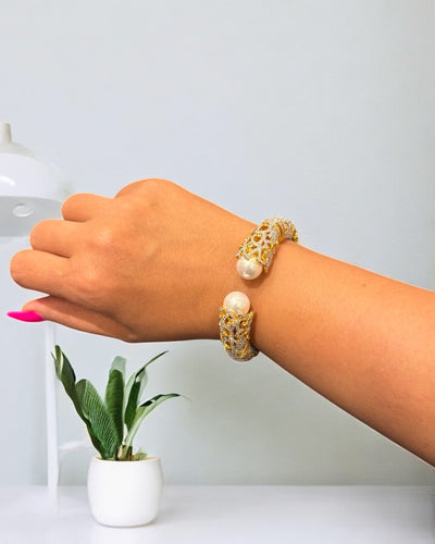 Adjustable Pearl Kada