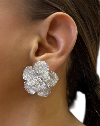 8 Petal Floral Earrings