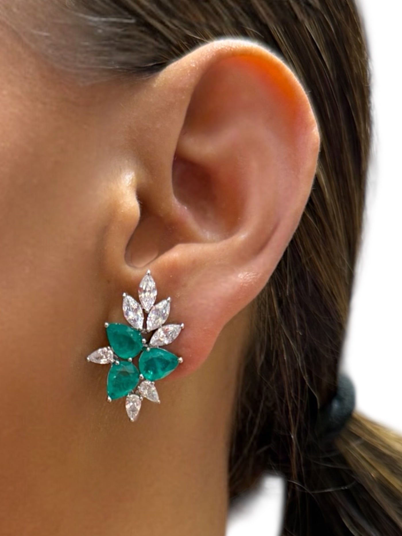 Green Marquise And Pear
