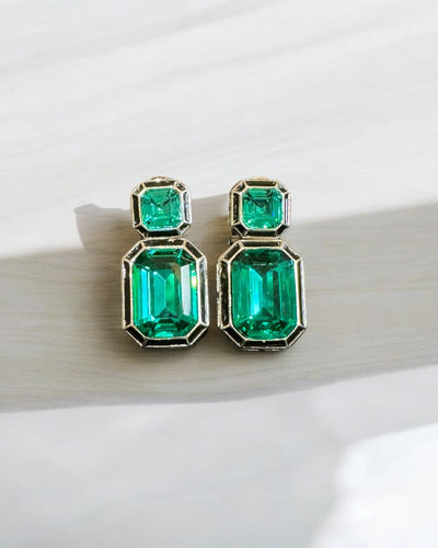 Ireland Crystal Enamel Earrings