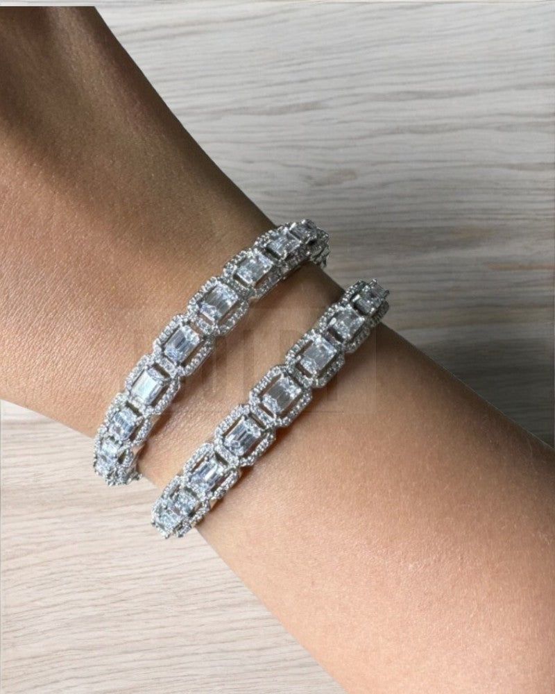 Zavya Emerald Cut Bangles