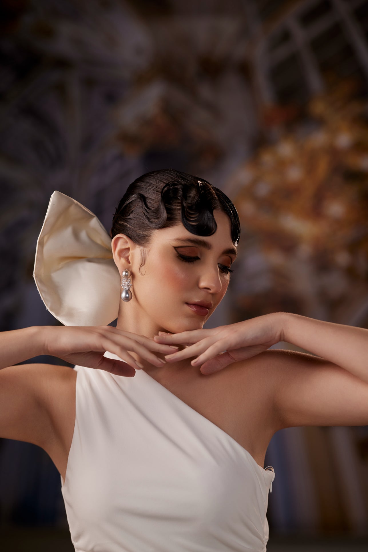 Dual Pearl Sofia Earrings