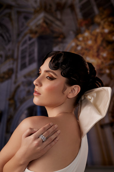 Twirl Diamonte Hoops