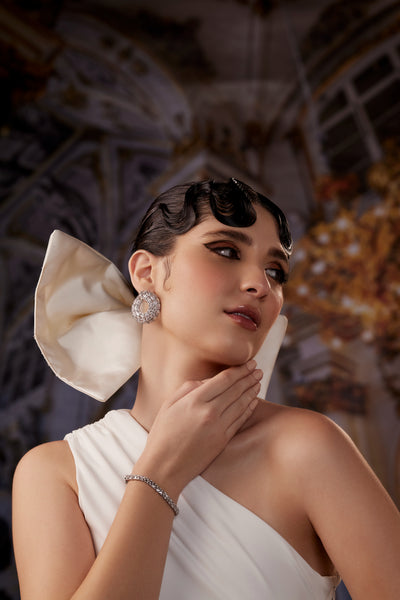 Twirl Diamonte Hoops