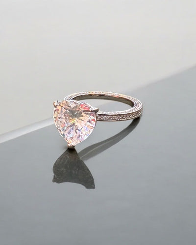 Elevated 5 Carat Heart Ring