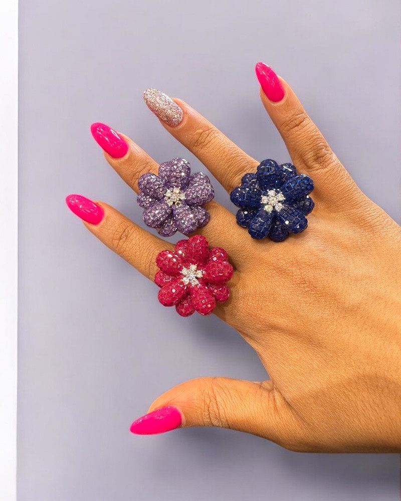 3D FLORAL RING