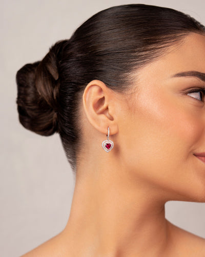 Heart Drop Earrings
