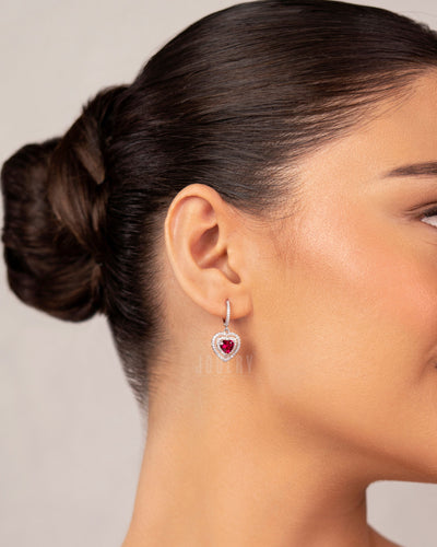 Heart Drop Earrings
