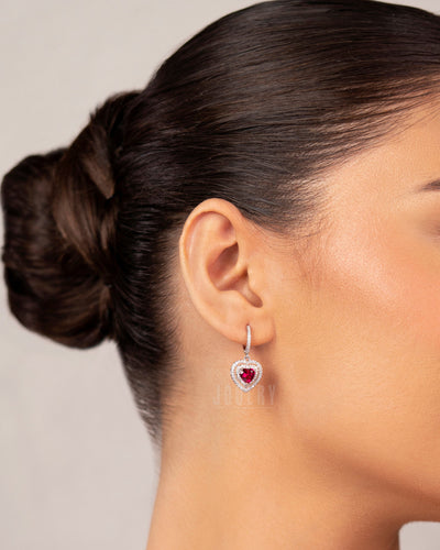 Heart Drop Earrings