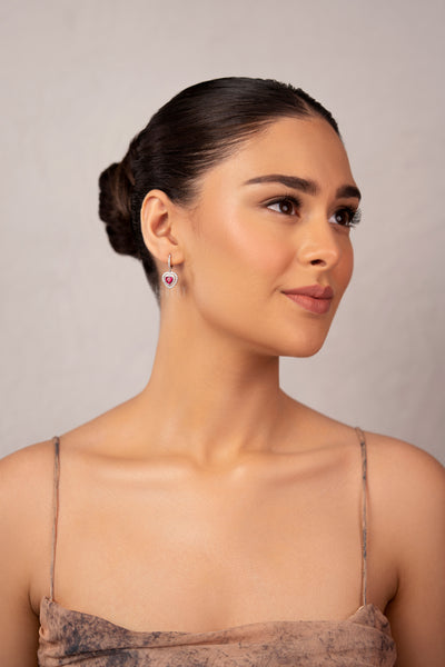 Heart Drop Earrings