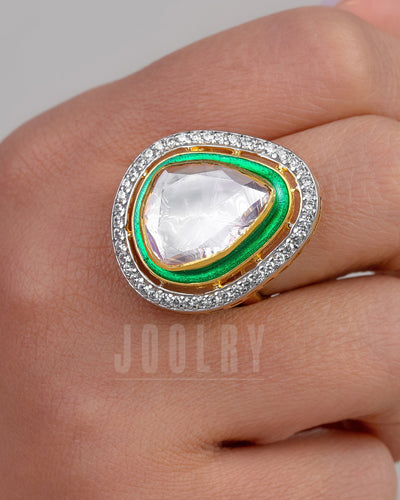 Aina Moissanite Polki Ring