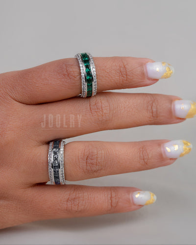 Coloured Hoop Ring