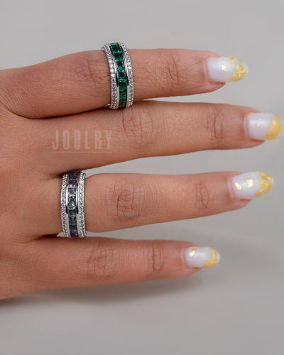 Coloured Hoop Ring