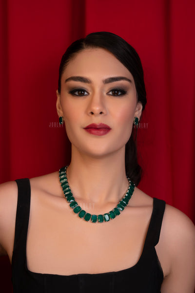 Celestial Green Necklace Set