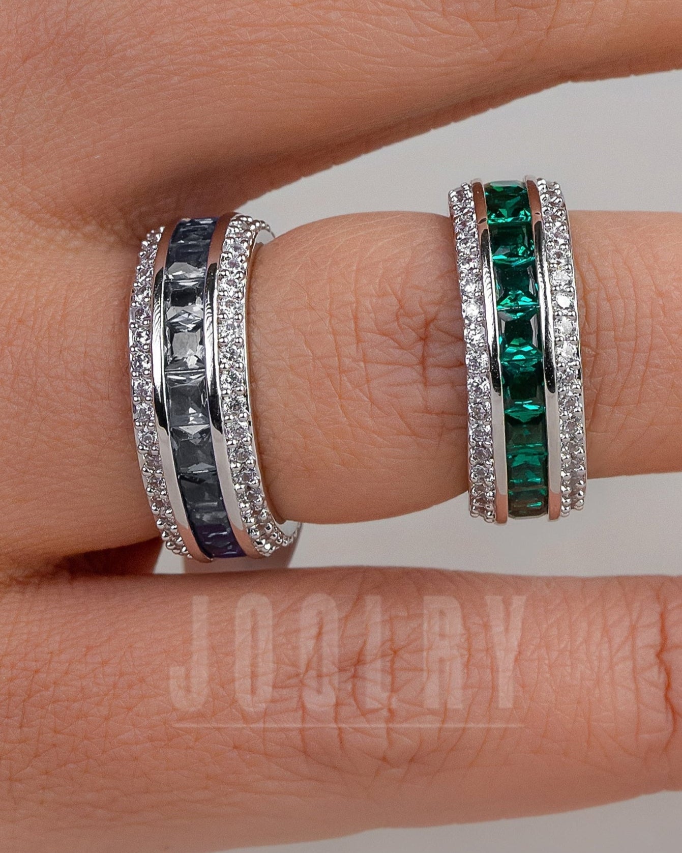 Coloured Hoop Ring