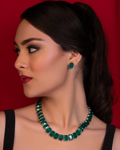 Celestial Green Necklace Set