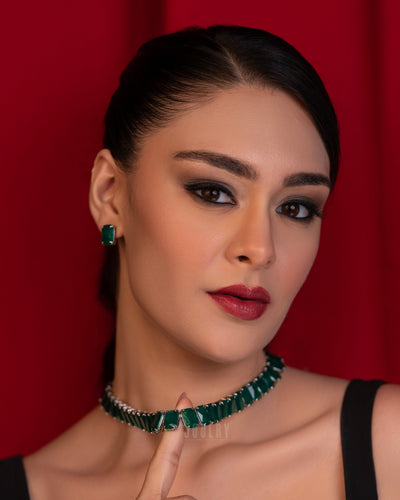 Celestial Green Necklace Set