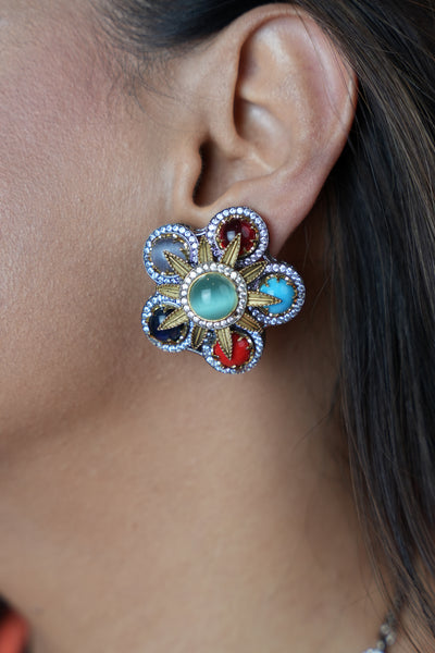 Multi Floral Studs