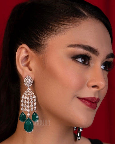 Emerald Cascade Earrings