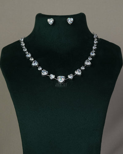 Heart Cut Necklace Set