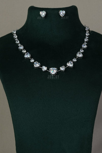 Heart Cut Necklace Set