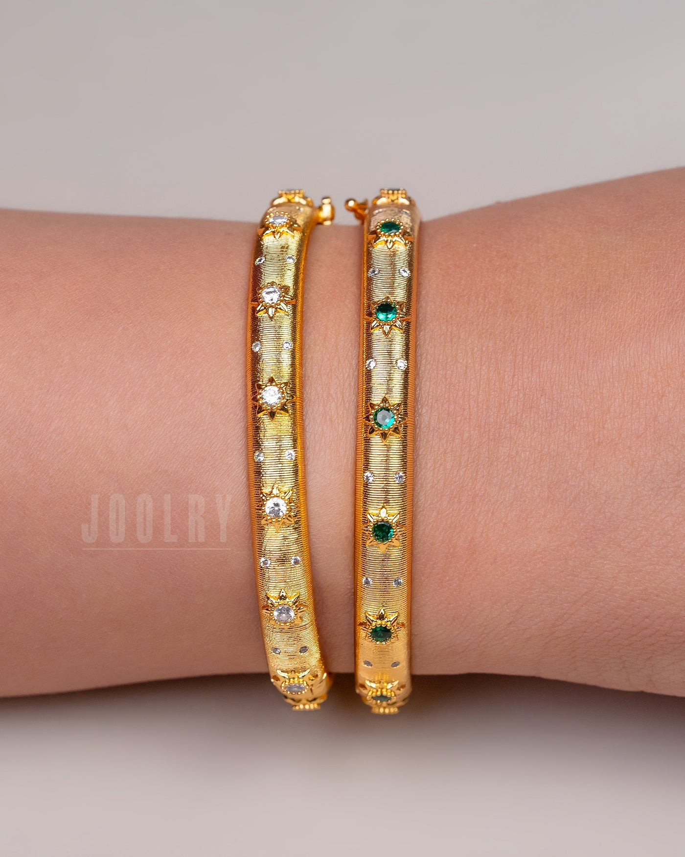 Textured Gold Premium Bangles