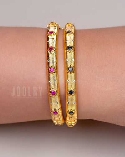 Textured Gold Premium Bangles