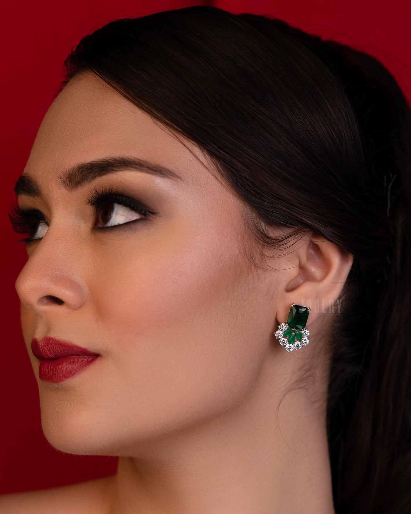 Enchanted Emerald Studs