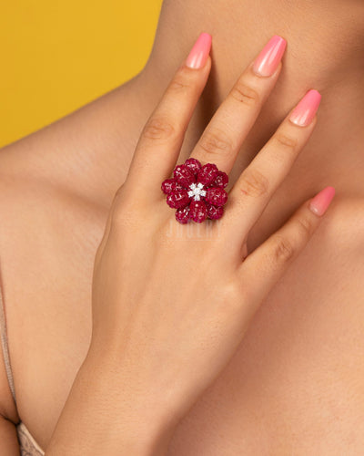 3D Floral Ring