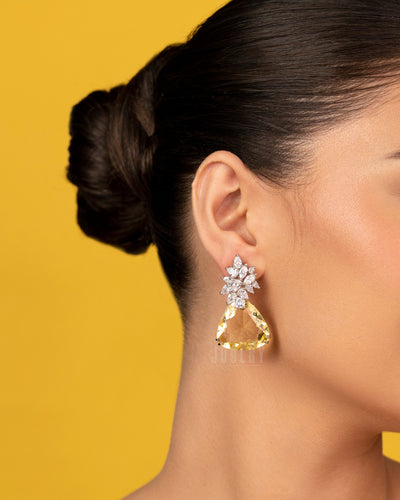 Triangular Drop Earrings