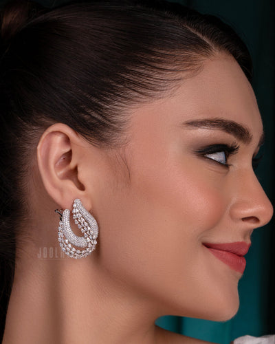 Twilight Loop Diamond Earrings