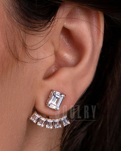 Square Radiance Jacket Earrings