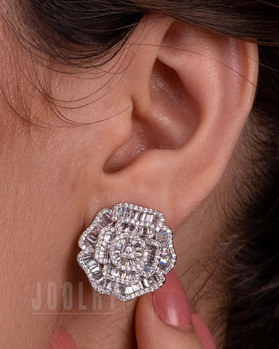 Floral Halo Stud Earrings