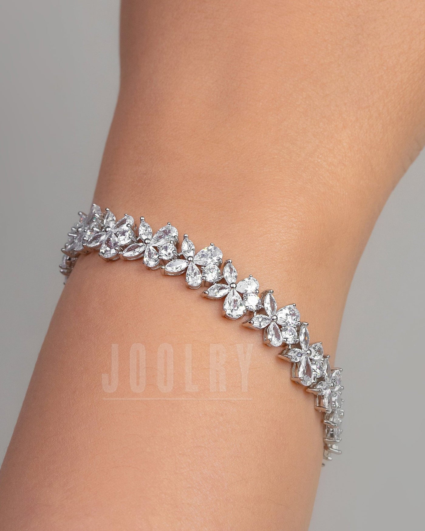 CZ Flower Bracelet