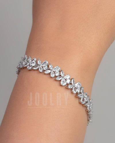 CZ Flower Bracelet
