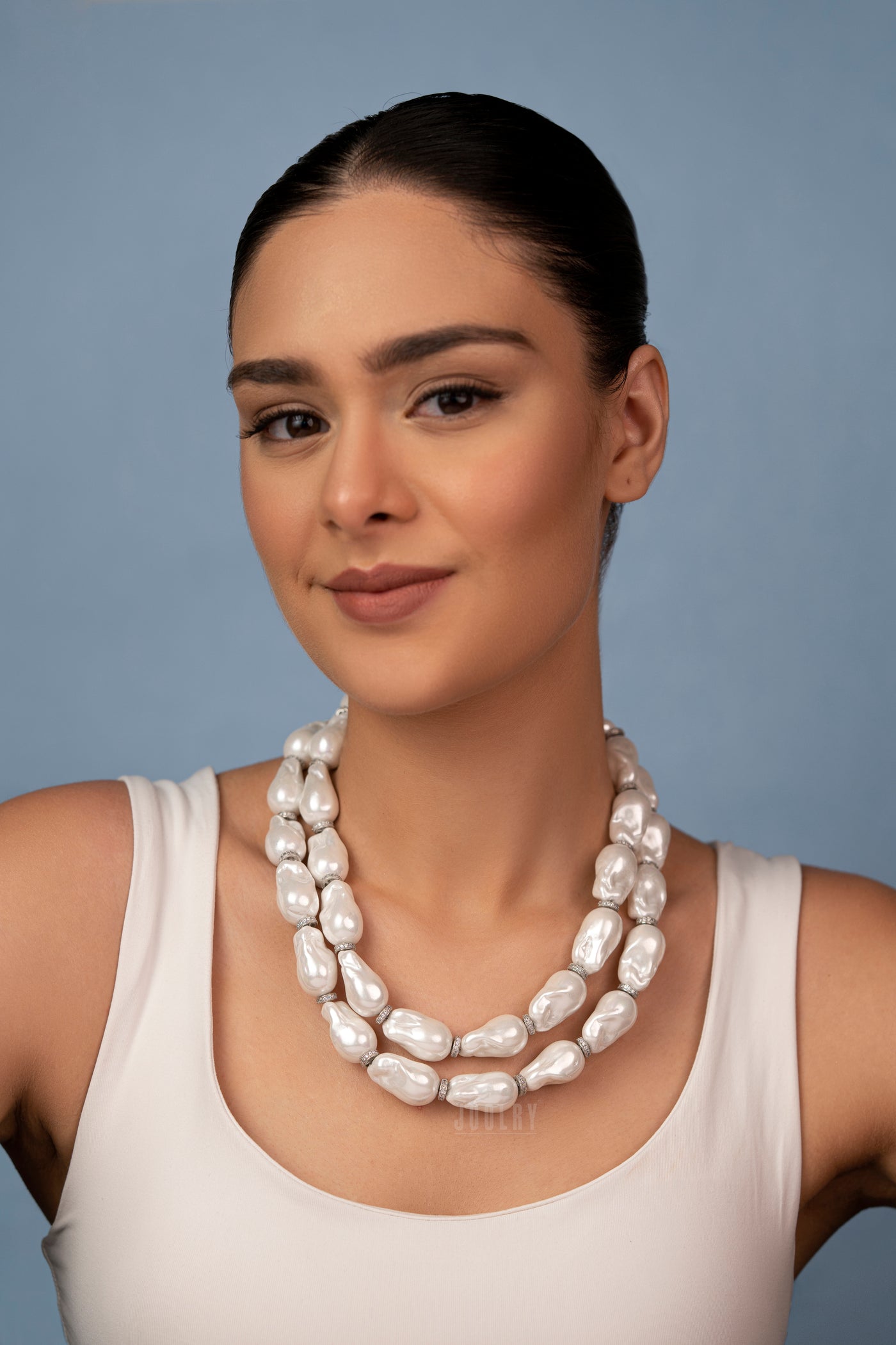 2 Line Baroque Pearl Necklace