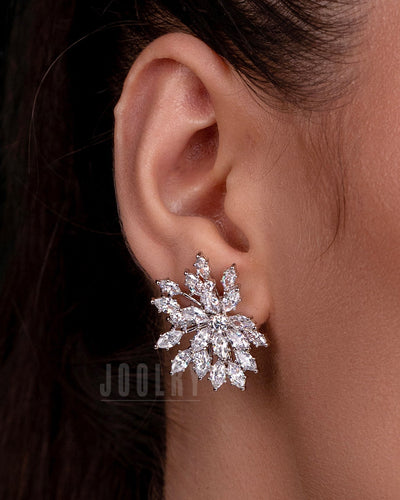 Radiant Marquise Cluster Earrings