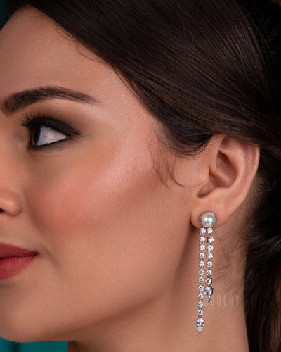 Pearl Cascade Drop Earrings