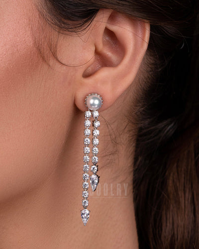 Pearl Cascade Drop Earrings