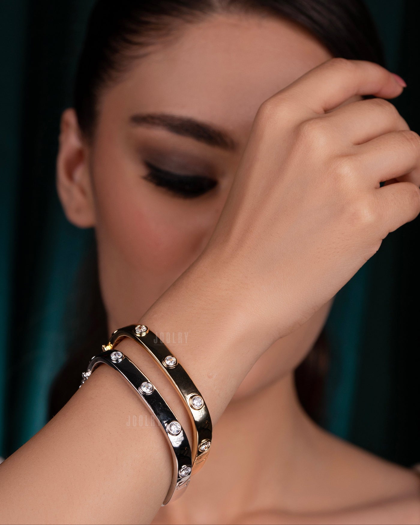 Nova Dual Tone Bangle Set