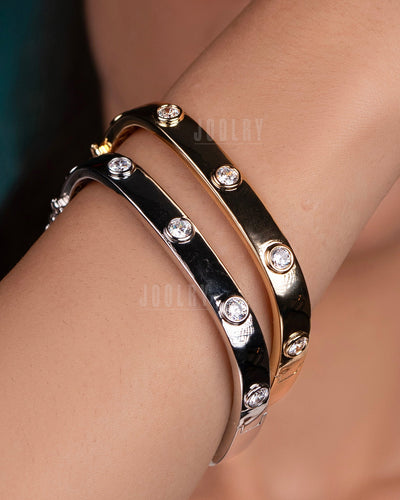 Nova Dual Tone Bangle Set