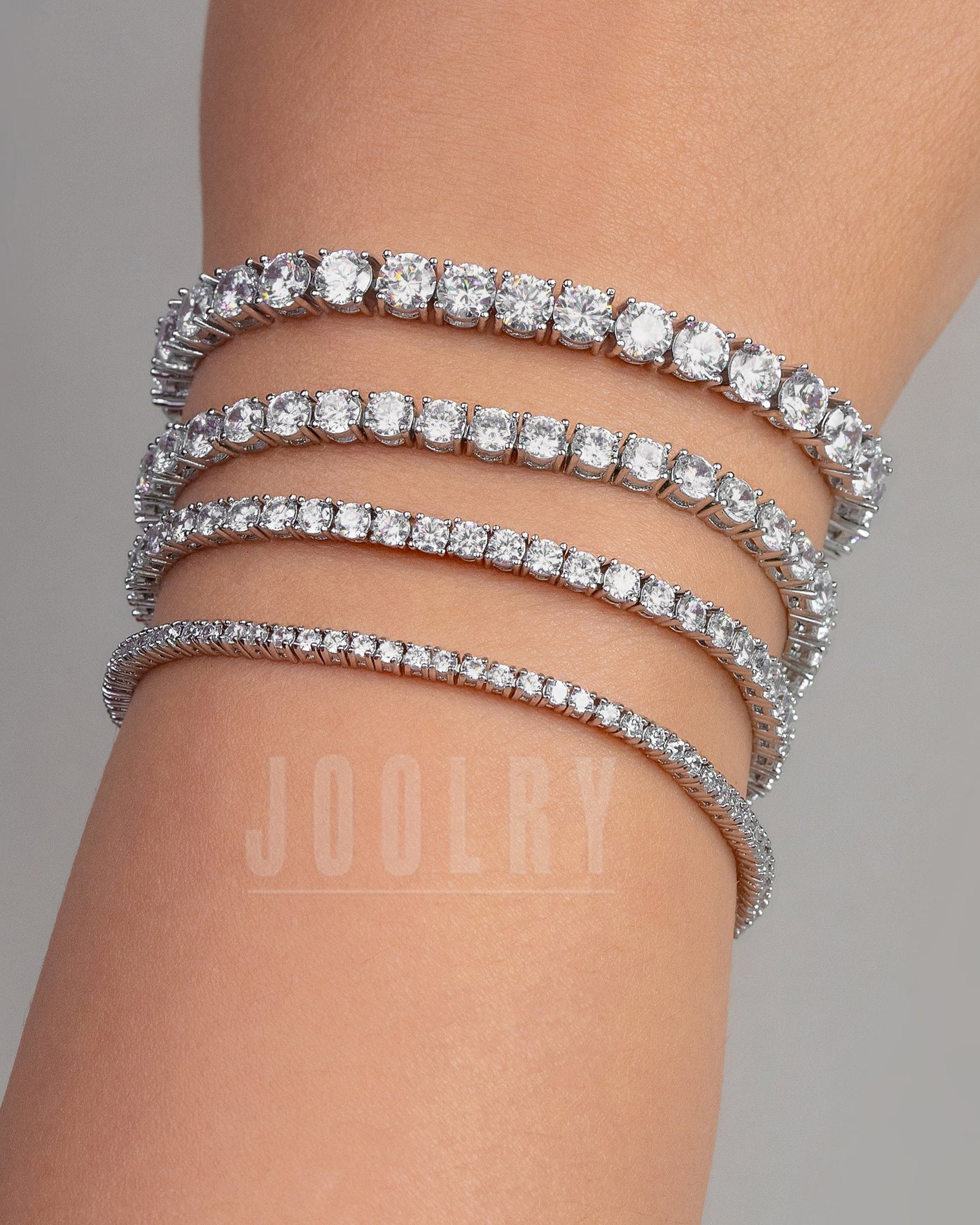 Single Line Tennis Bracelets