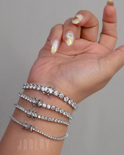 Single Line Tennis Bracelets