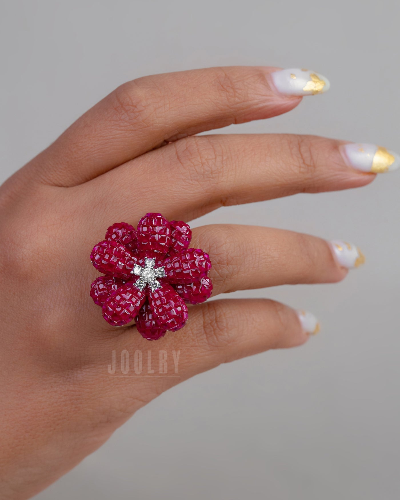 3D Floral Ring
