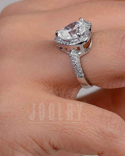 Heart Halo Ring